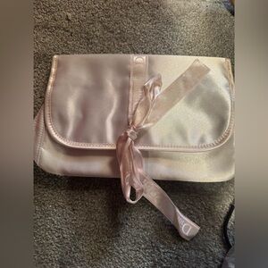 Dior Pale Pink Satin Ribbon Cosmetic Pouch